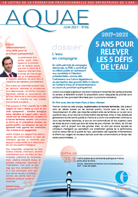 AQUAE 66 Lettre d'information des entreprises de l'eau FP2E